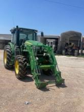 2017 JD 6120 E MFWD with H260 Loader and...2 sets remotes - reverser. 4WD 1569 HRS Local ranch tract