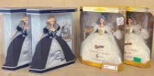 4PC MILLENNIUM AND EMPRESS BARBIE DOLLS IN BOXES