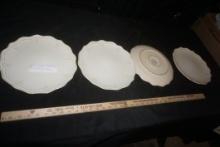 4 - Pioneer Woman Farmhouse Lace Dinner Plates