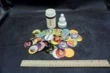 Assorted Pogs & Apollo 13' Spaceship Container