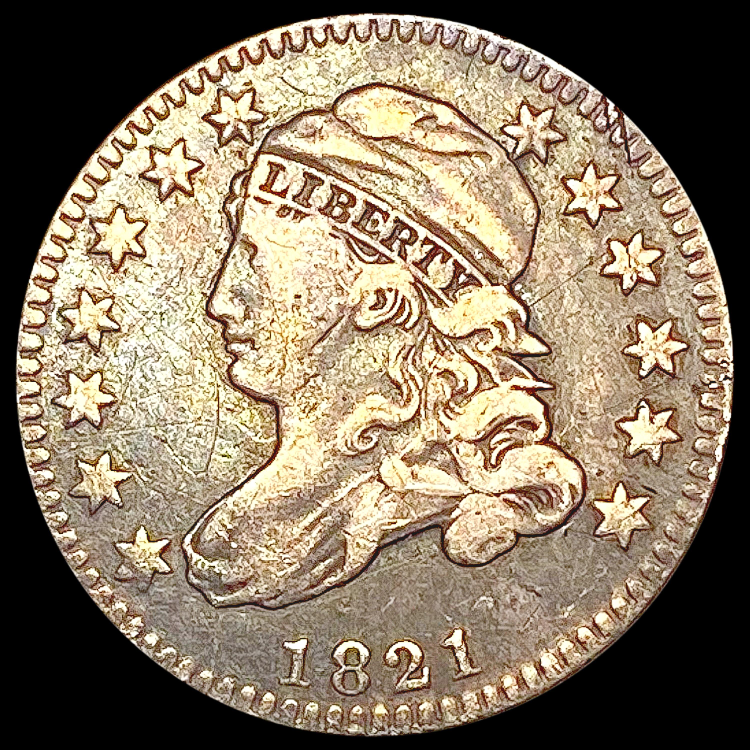 1821 Capped Bust Dime NICELY CIRCULATED