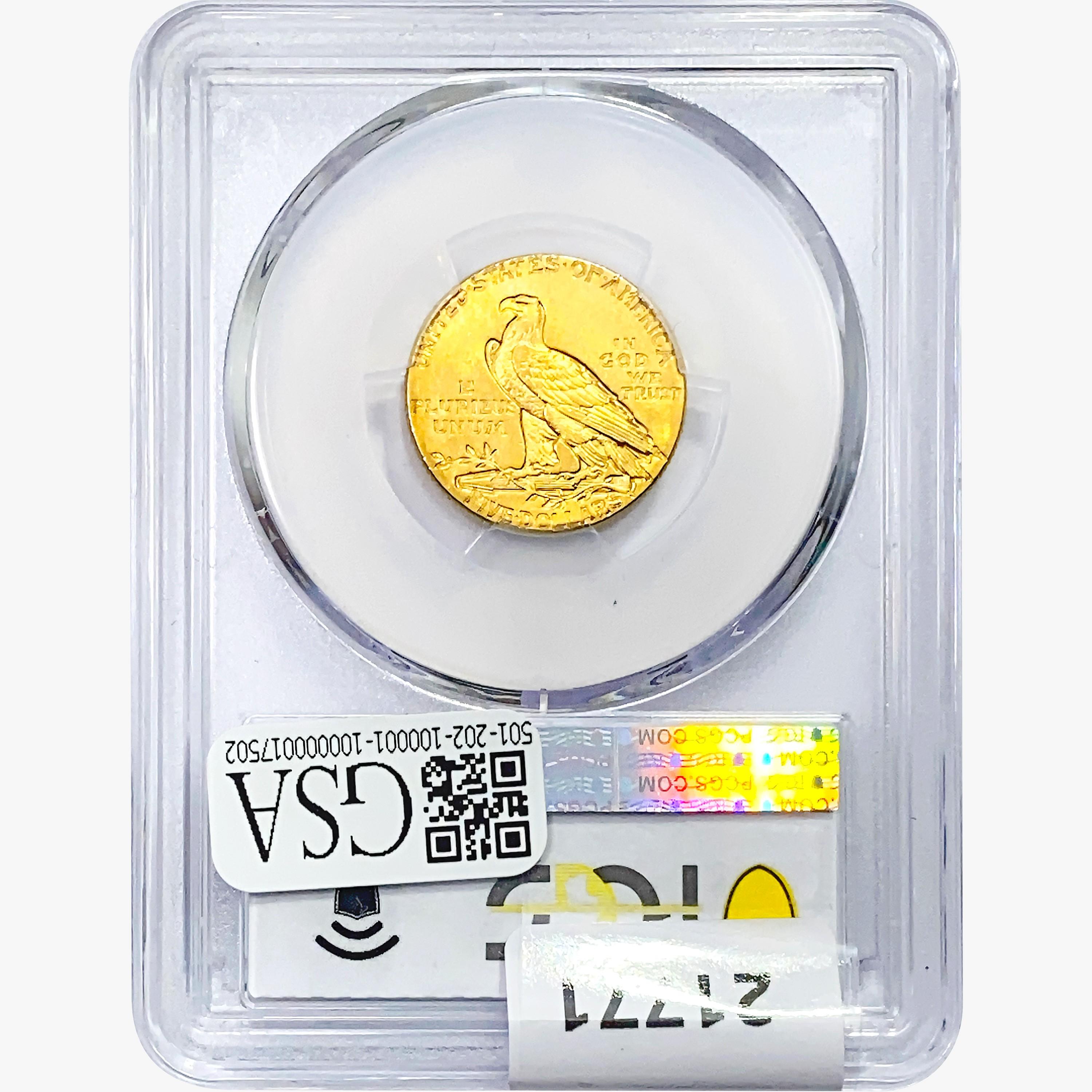 1912 $5 Gold Half Eagle PCGS MS62