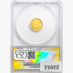 1856 Rare Gold Dollar ANACS AU50 Upright 5