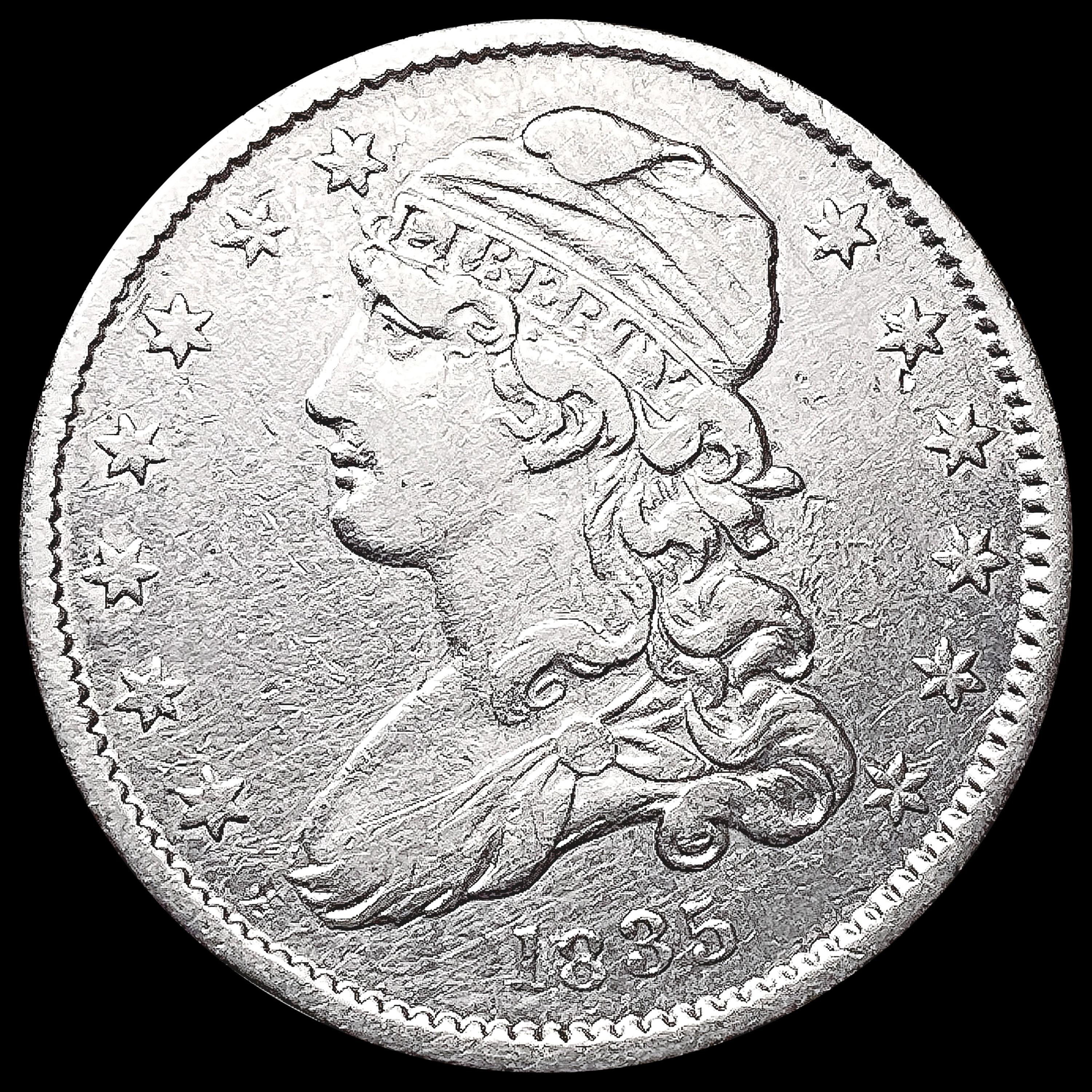 1835 Capped Bust Quarter CLOSELY UNCIRCULATED