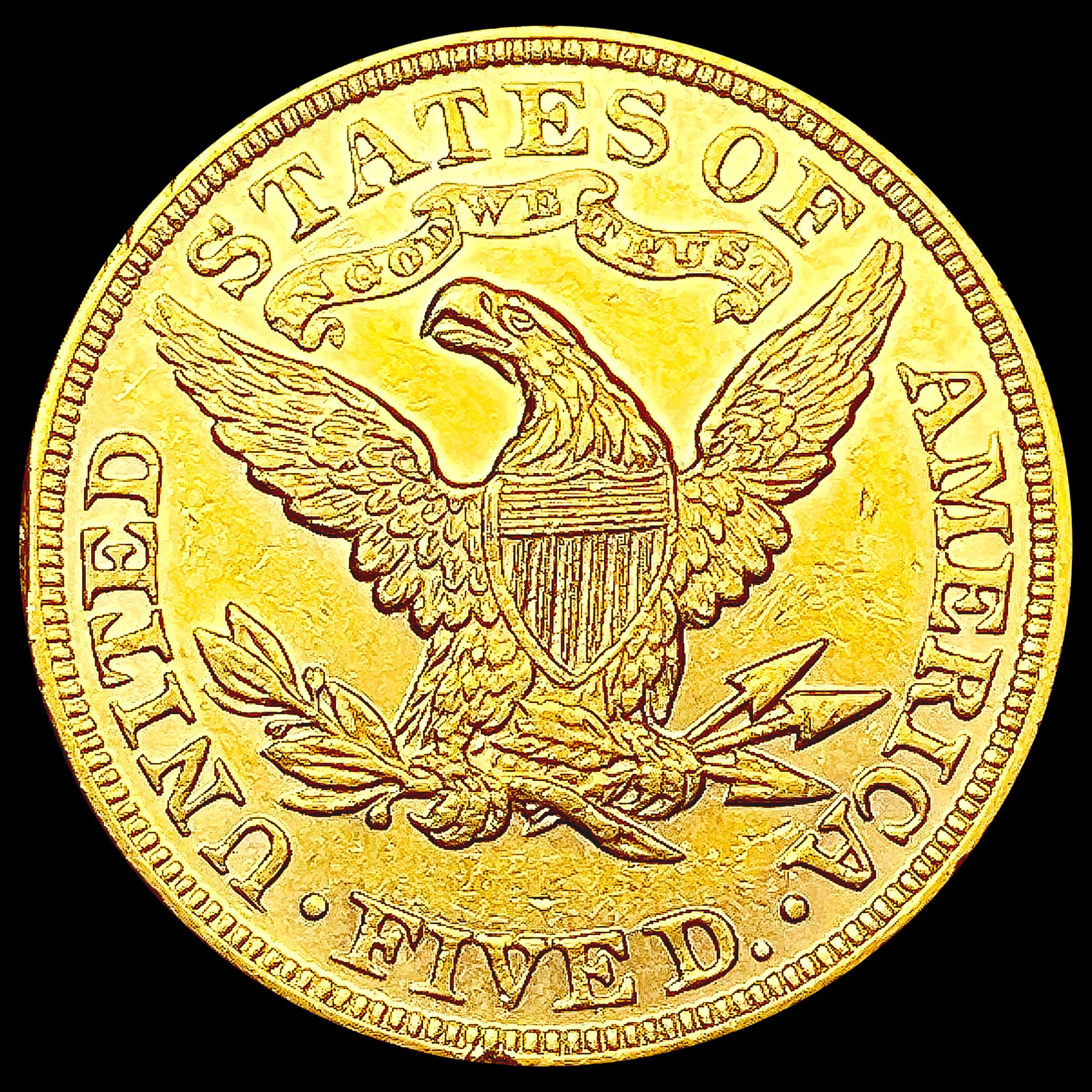 1893 $5 Gold Half Eagle UNCIRCULATED