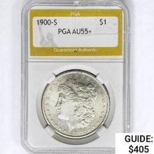 1990-S Morgan Silver Dollar PGA AU55+