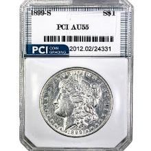 1899-S Morgan Silver Dollar PCI AU55