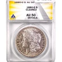 1880-O Morgan Silver Dollar ANACS AU50 Details