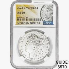 2021-S Morgan Silver Dollar NGC MS70