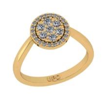 0.25 Ctw SI2/I1 Diamond 14K Yellow Gold Valentine's Day special Ring