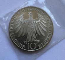 1972-F GERMANY 10 MARK COIN - XX OLYMPIC GAMES-MUNICH 72