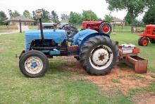 Leyland 154 Diesel Tractor and Box Blade