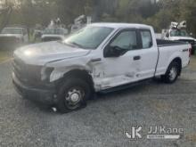 2016 Ford F150 4x4 Extended-Cab Pickup Truck Not Running, Condition Unknown, Wrecked, Air Bags Deplo