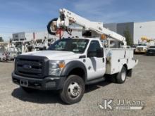 Altec AT40G, Articulating & Telescopic Bucket Truck mounted behind cab on 2016 Ford F550 4x4 Flatbed