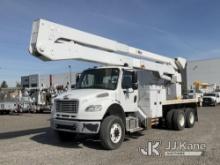 Altec A77-T, Articulating & Telescopic Material Handling Bucket Truck rear mounted on 2016 Freightli