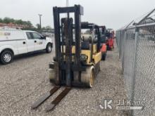 Hyster S150A Solid Tired Forklift Runs & Operates) (Tank Not Included) (BUYER MUST LOAD