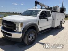 2019 Ford F550 4x4 Extended-Cab Mechanics Service Truck Runs & Moves) (Paint Peeling, Remote Not Wor