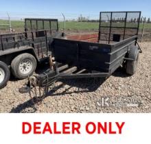 1992 Utility Trailer Road Worthy, No VIN on Trailer, Bill of Sale Only.