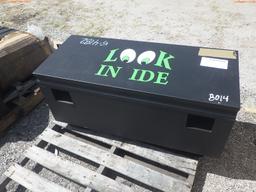5-04182 (Equip.-Specialized)  Seller:Private/Dealer WOKIN JOBSITE TOOL BOX WITH