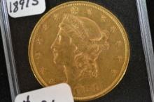 1891-S Liberty Head Twenty Dollar Gold Piece; MS