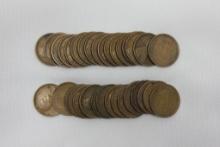 Group of 35 - 1909 thru 1920 Wheat Pennies