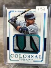 Nelson Cruz  #3/5 Game Used Patch 2017 National Treasures CM-NC1