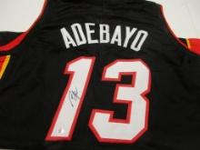 Bam Adebayo of the Miami Heat signed autographed basketball jersey PAAS COA 990