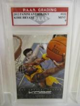 Kobe Bryant LA Lakers 2012 Panini Anthology #132 graded PAAS Mint 9