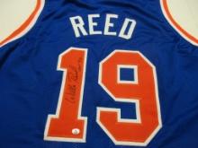 Willis Reed of the NY Knicks signed autographed basketball jersey PAAS COA 808