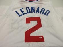 Kawhi Leonard of the LA Clippers signed autographed basketball jersey PAAS COA 989