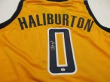 Tyrese Haliburton of the Indiana Pacers signed autographed basketball jersey PAAS COA 487