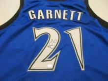 Kevin Garnett of the Minnestoa Timberwolves signed autographed basketball jersey PAAS COA 468