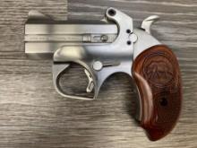 BOXED BOND ARMS STAINLESS-STEEL BROWN BEAR .45 LONG COLT O/U DERRINGER w/HOLSTER