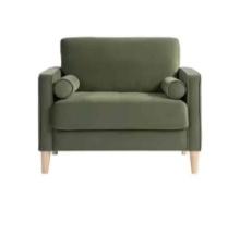 Lillith Olive Green Mid Century Modern Chair