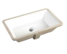 Rectrangle Undermount Ceramic Lavatory Vanity Bathroom Sink in White