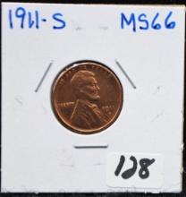 1911-S LINCOLN WHEAT PENNY