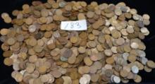 COLLECTION OF 1019 LINCOLN PENNIES 1909-1919