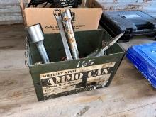 AMMO BOX WITH MISC TOOLS SUPPORT EQUIPMENT