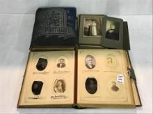 Group w/ 2 Victorian Photo Albums