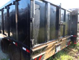 2020 Big Tex Dump Trailer, 8' x 20' Dual Tandem, Gooseneck, Cover, GVRW 10,000 Lbs.,