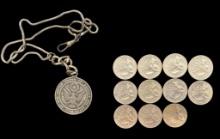 Bicentennial Medallion on Chain, (3)