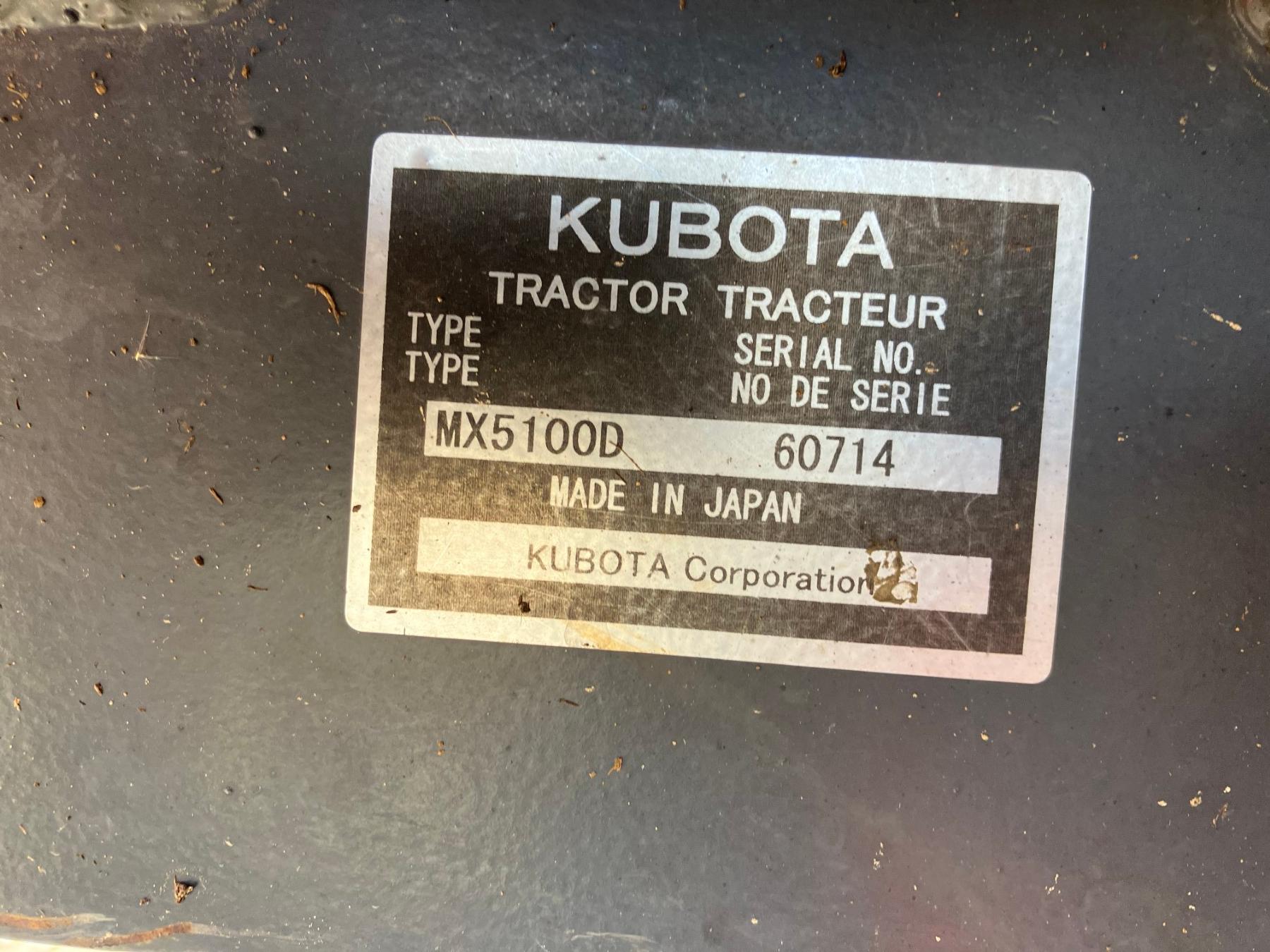 KUBOTA MX5100