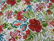 Flower Design Upholstery Fabric 56 x 163 Inches