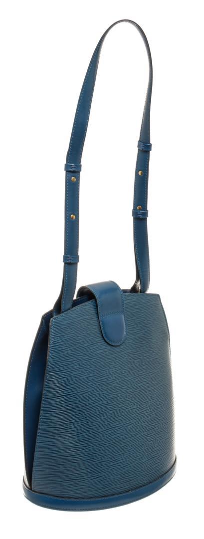 Louis Vuitton Blue Epi Cluny