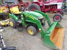 John Deere 2305 4 WD Compact 200CX Loader, 52'' Deck and 47'' Snow Blower,