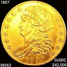 1807 $5 Gold Half Eagle CHOICE BU