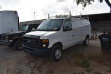 2013 FORD VAN E-SERIES (VIN # 1FTNEW0DDB29323) (SHOWING APPX 70,945 MILES,