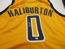 Tyrese Haliburton of the Indiana Pacers signed autographed basketball jersey PAAS COA 488