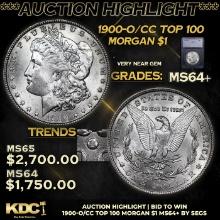 ***Auction Highlight*** 1900-o/cc Top 100 Morgan Dollar $1 Graded ms64+ BY SEGS (fc)