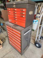 Craftsman dual compartment tool chest